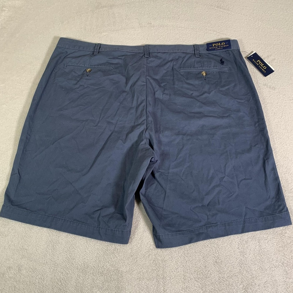 Polo Ralph Lauren Shorts Mens 46 Big Blue Classic Fit Chino Twill 11" Inseam NEW